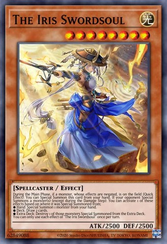 The Iris Swordsoul - RA01-EN023 - Prismatic Ultimate Rare - 1st Edition